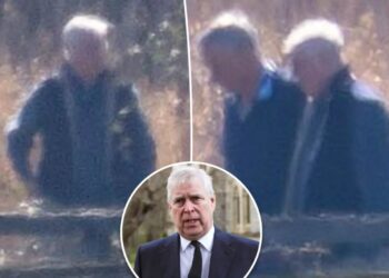 Ex-Prince Andrew seen publicly for first time since arrest for Epstein ties near new home