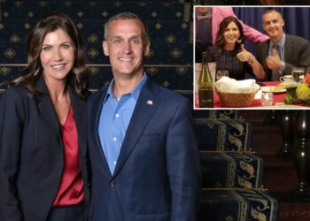Kristi Noem, Corey Lewandowski mocked by pols on both sides of aisle at DC Gridiron dinner: ‘Safe word — pardon’  