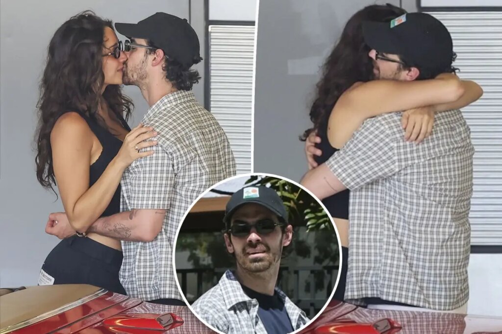 Joe Jonas can’t keep his hands off girlfriend Tatiana Gabriela during passionate airport makeout session
