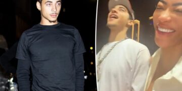 Solange’s son Julez, 21, seen cozying up to reality star older than his famous mom