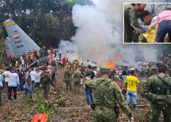 At least 66 killed in military plane crash in Colombia, head of armed forces says