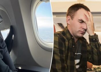 First-class passenger blasted for putting feet next to seatmate’s face on flight: ‘Come on people!’