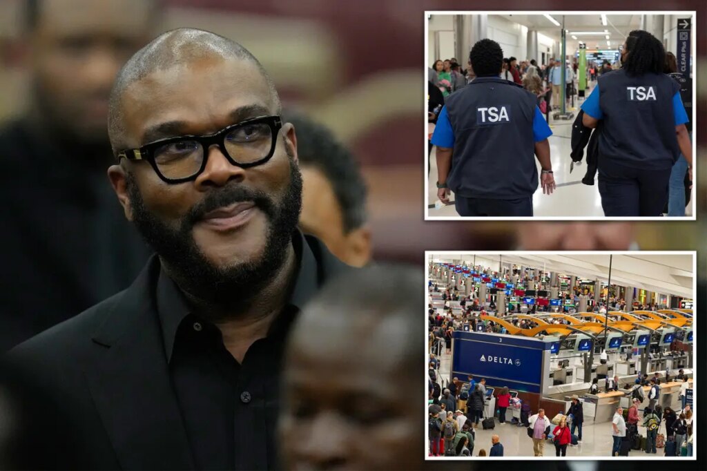 Tyler Perry gives $250K in gift cards to help unpaid TSA workers at Atlanta airport — after he couldn’t give cash