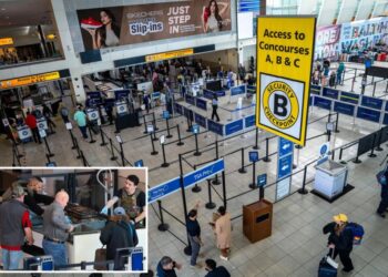 Frustratingly long airport security lines ease as TSA workers get paid — but shutdown continues