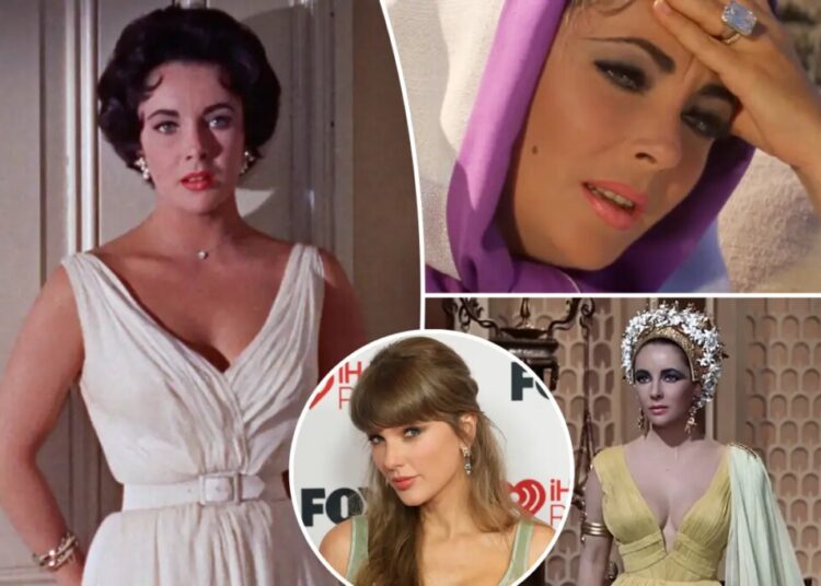 Taylor Swift puts Elizabeth Taylor and her iconic jewelry on full display — including her 33-carat diamond ring