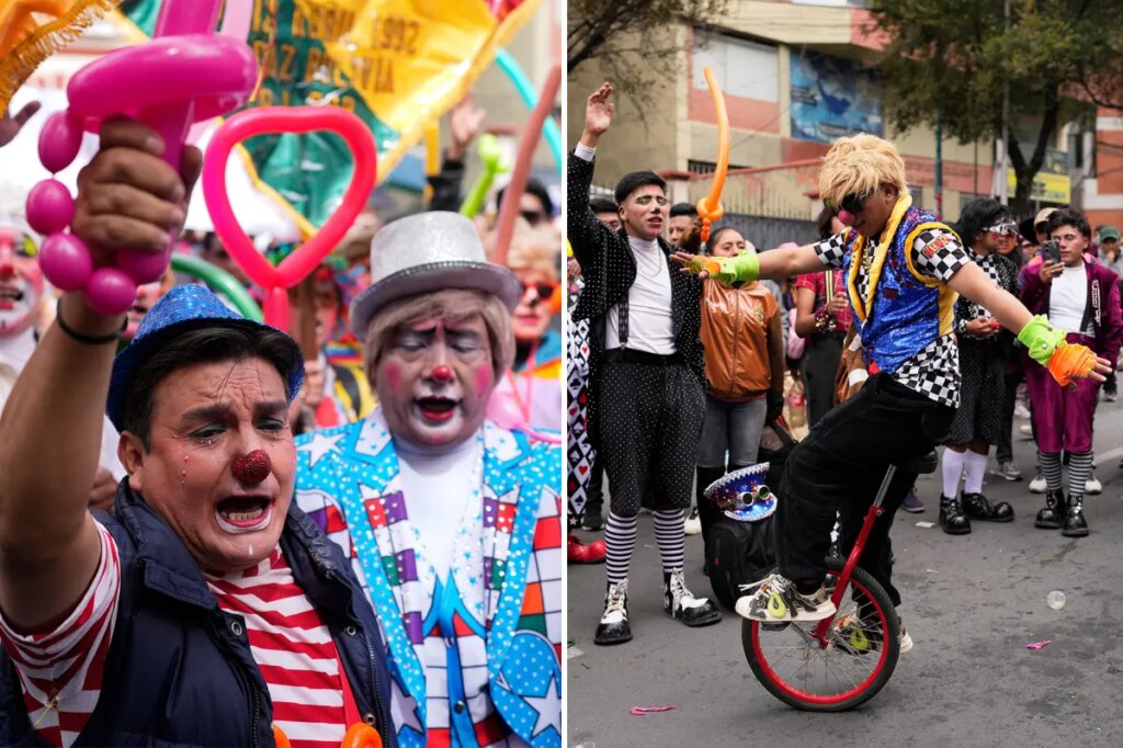 Bolivia’s clown union protests government decree that threatens their livelihood