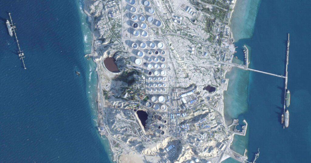 U.S. Military Attacks Iran’s Oil Export Hub, Trump Says