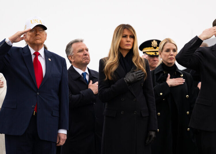 Fund-raising Email Features Trump at Ritual for Soldiers Killed in Iran War