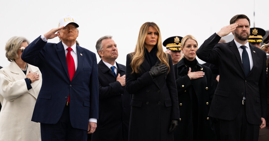 Fund-raising Email Features Trump at Ritual for Soldiers Killed in Iran War