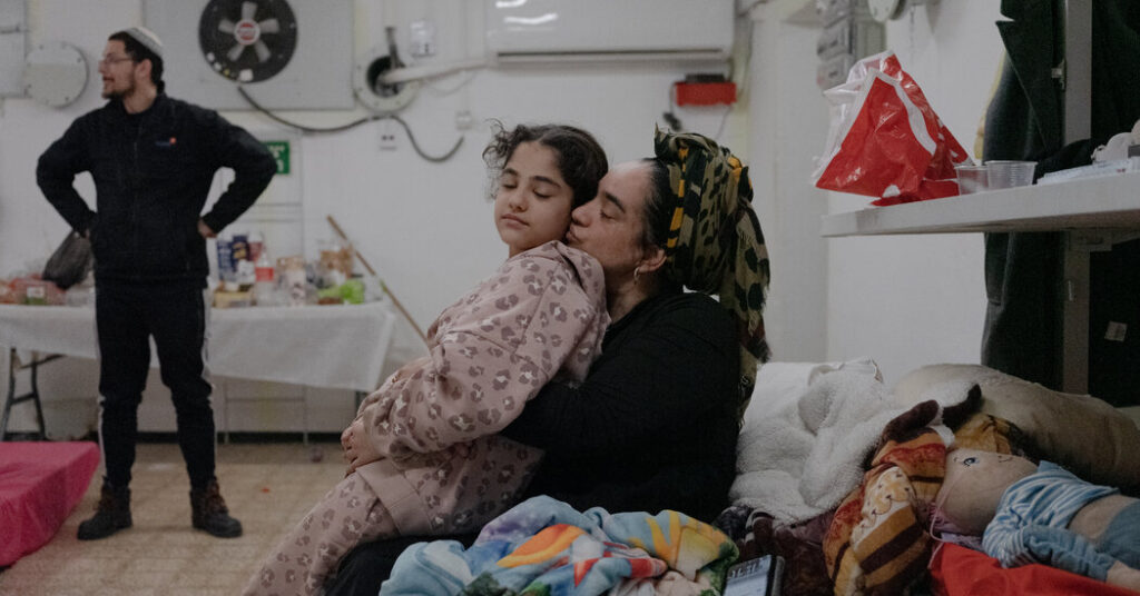 As Rockets Fly Overhead, Residents of Israel’s Border City Stay Underground