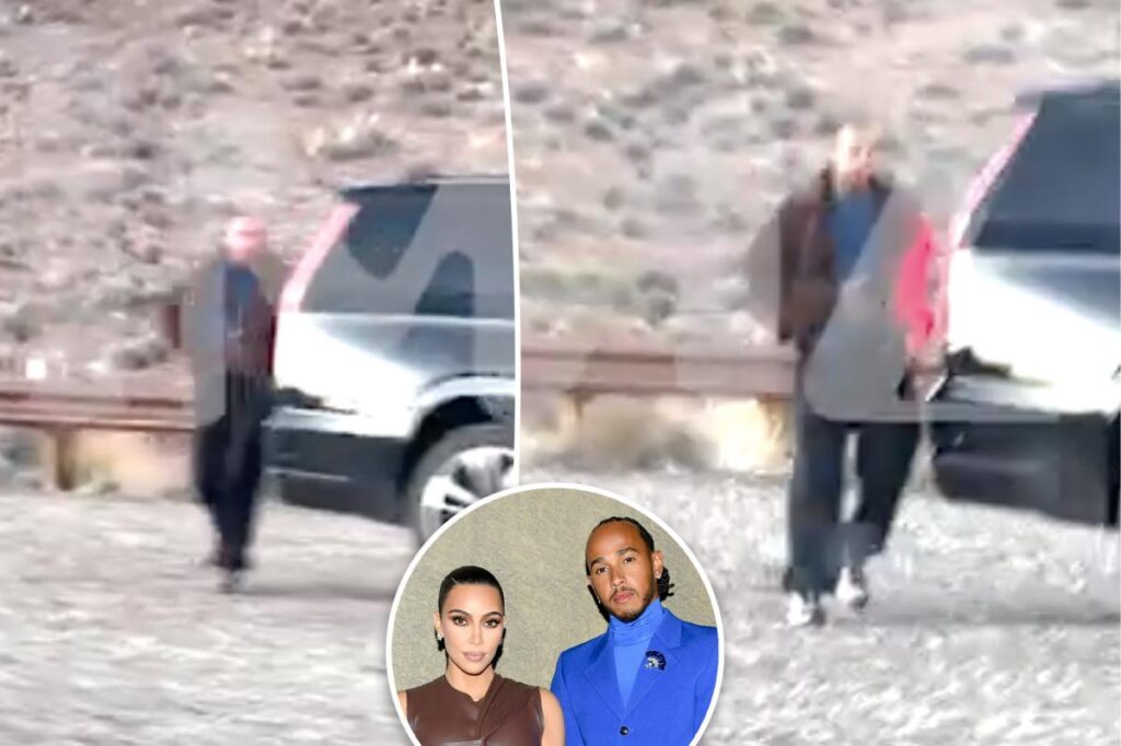 Kim Kardashian and Lewis Hamilton watch the desert sunset during romantic Arizona trip