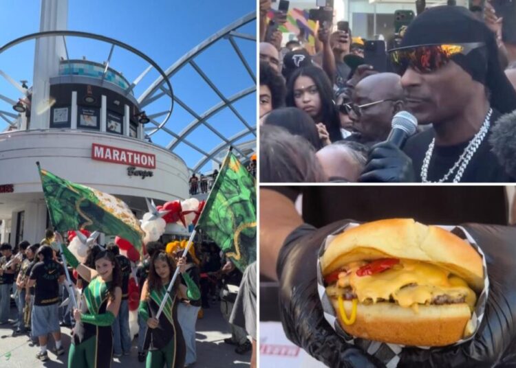 Gunfight breaks out as Snoop Dogg opens Nipsey Hussle’s new burger store