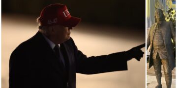 CNN Slams Trump for Ignoring War Questions to Show Off New Statues in the Dark