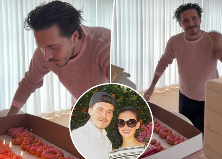 Nicola Peltz treats Brooklyn Beckham to birthday surprise as they fail to acknowledge his family’s messages