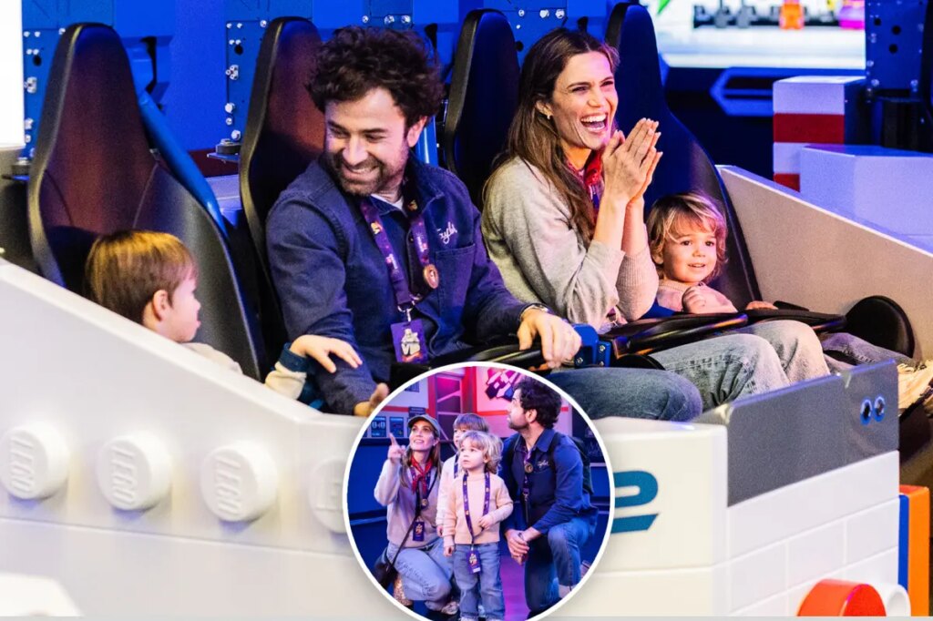 Mandy Moore and family among first to ride LEGOLAND’s new Galacticoaster