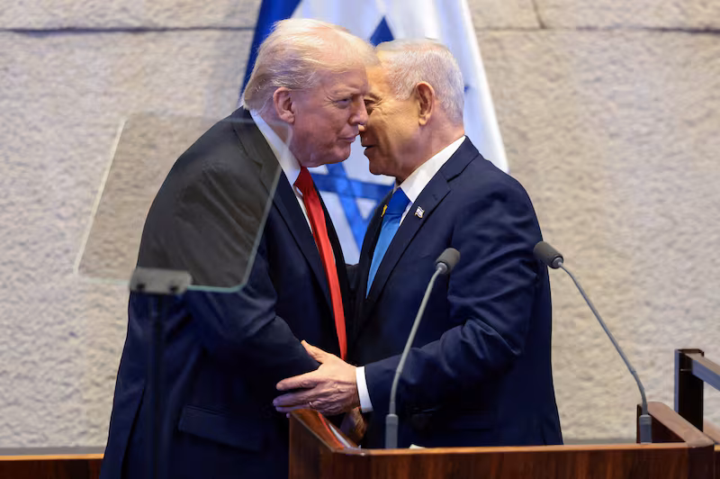 Israeli Prime Minister Benjamin Netanyahu and Donald Trump