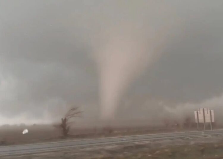 Giant tornado rips through city just south of Chicago, causing significant damage to area