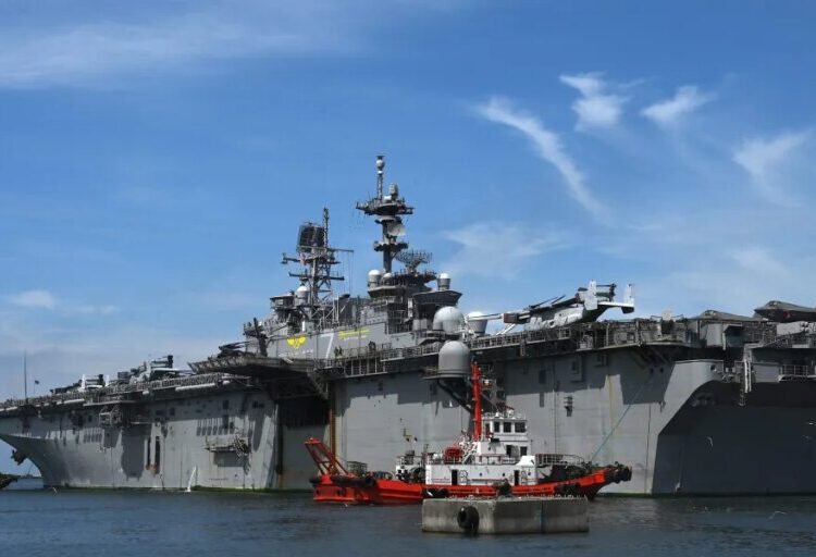 U.S. to send 2,500 Marines and an amphibious assault ship to Mideast, pulling them from waters near Taiwan