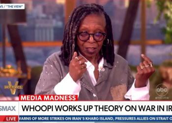 Newsmax freaks after Whoopi Goldberg claims Trump launched war to distract from Epstein