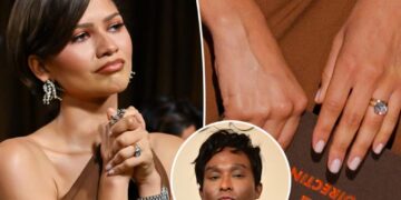 Law Roach doubles down on Zendaya marriage claim as actress wears gold band to Oscars 2026