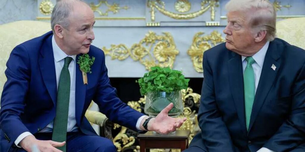 Trump flubs his own attack on Irish president