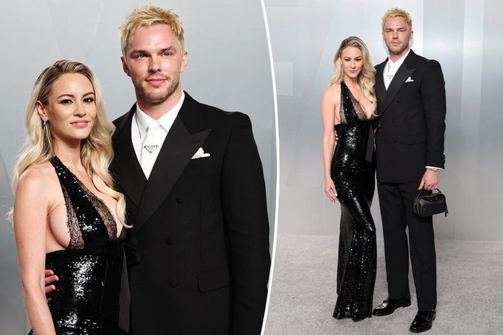 Nicholas Hoult’s wife, Bryana Holly, vehemently defends busty Vanity Fair Oscar Party 2026 look