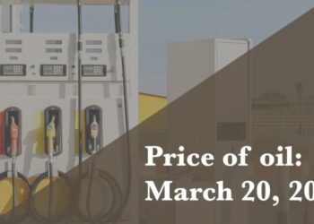 Current price of oil as of March 20, 2026