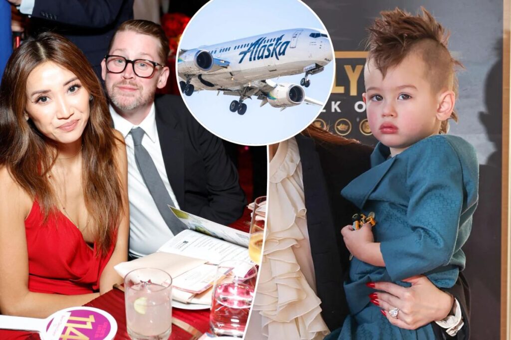 Brenda Song blasts Alaska Airlines for splitting her, fiancé Macaulay Culkin from their young kids during nightmare flight 