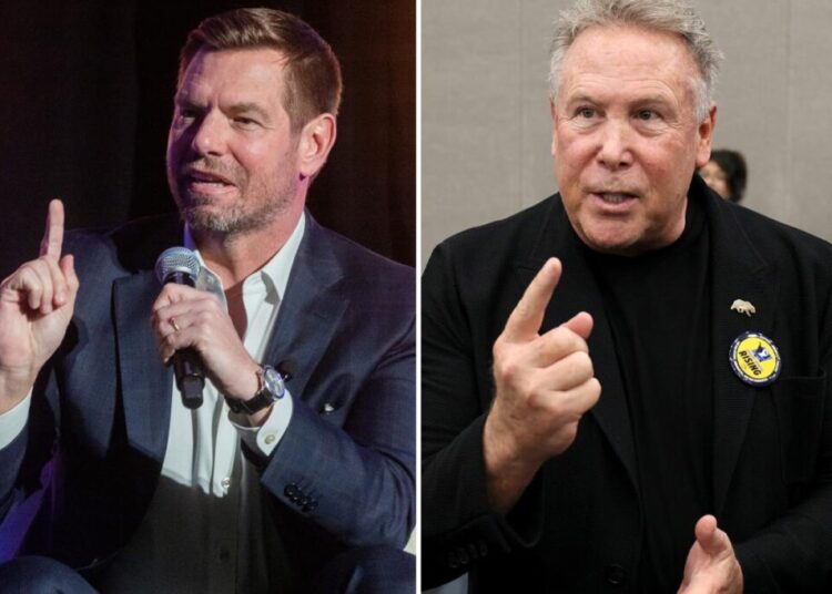 Eric Swalwell skips votes to push governor campaign at LA tycoon’s $23M mansion