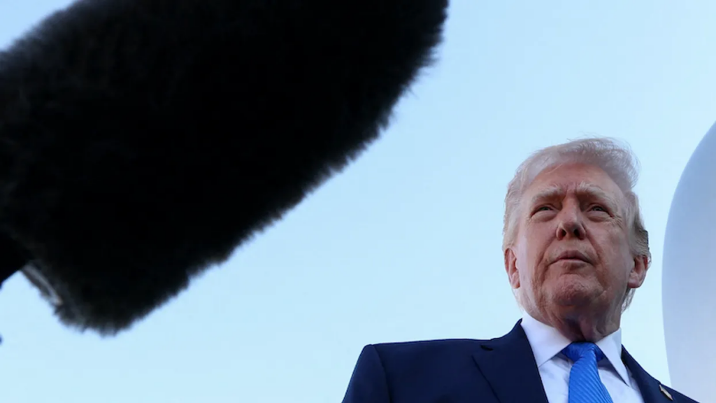 Trump rambles about paperclips as ICE question sends him drifting into bizarre anecdote