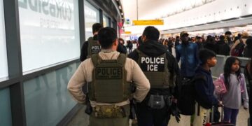 ICE begins its descent on the nation’s airports on day 43 of the partial government shut down