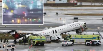 Harrowing video captures deadly LaGuardia Airport crash as plane collides with fire truck