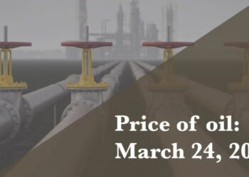 Current price of oil as of March 24, 2026