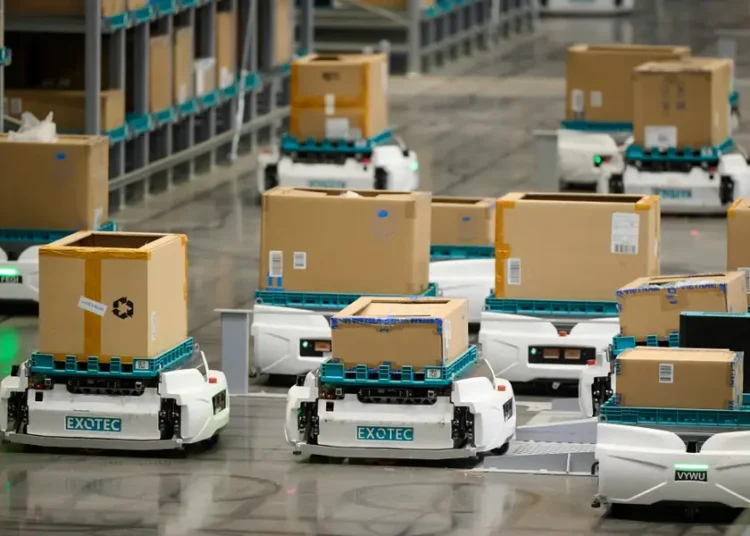 The world’s largest sporting goods retailer is seeing warehouse productivity boosts with robots