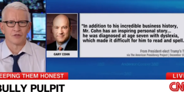 Anderson Cooper scorches Trump’s dyslexia mockery with supercut of president’s own fumbles