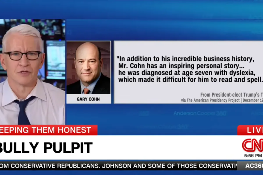 Anderson Cooper scorches Trump’s dyslexia mockery with supercut of president’s own fumbles