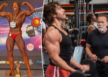 Arnold Schwarzenegger’s look-alike son, Joseph Baena, wins first bodybuilding competition