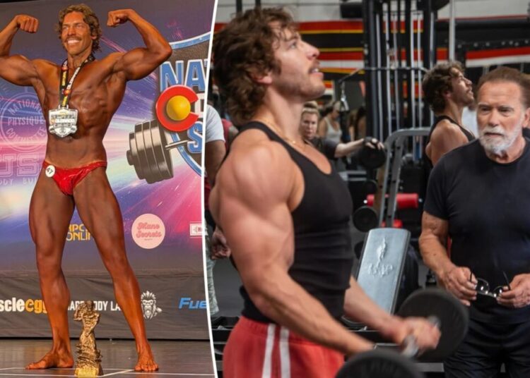 Arnold Schwarzenegger’s look-alike son, Joseph Baena, wins first bodybuilding competition