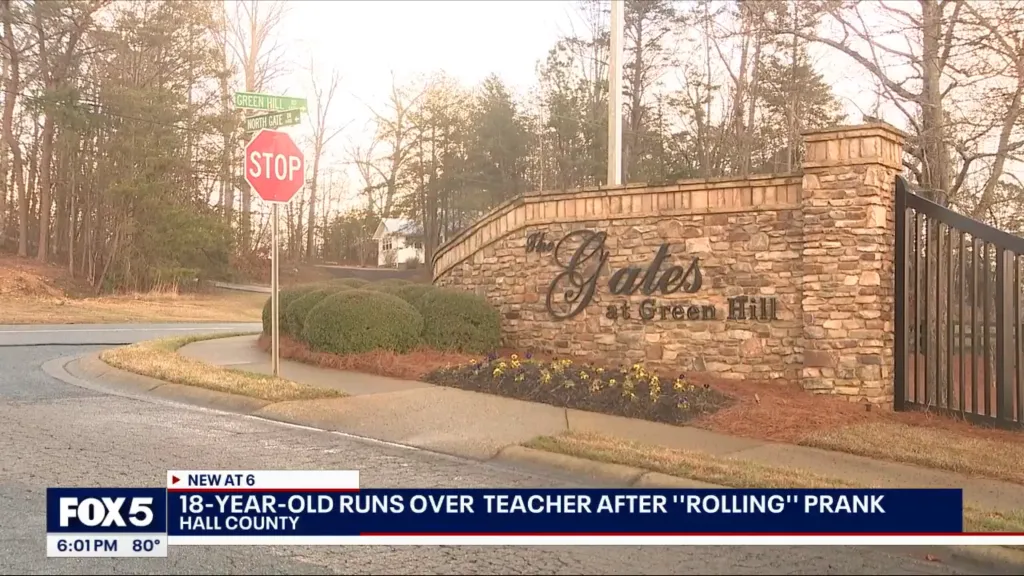 Hughes chased the teens off his property located in the Gates community of Gainesville, Georgia.