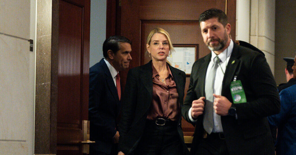 Bondi Doesn’t Commit to Deposition With House Panel Over Epstein Files