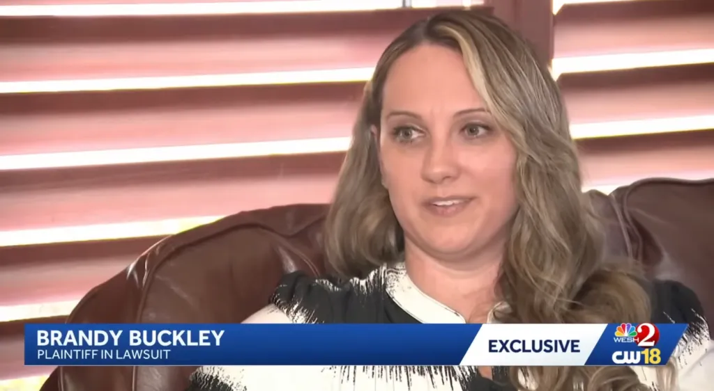 Brandy Buckley, who won a $14 million judgment after swallowing metal nails and shards hidden in ice cream.