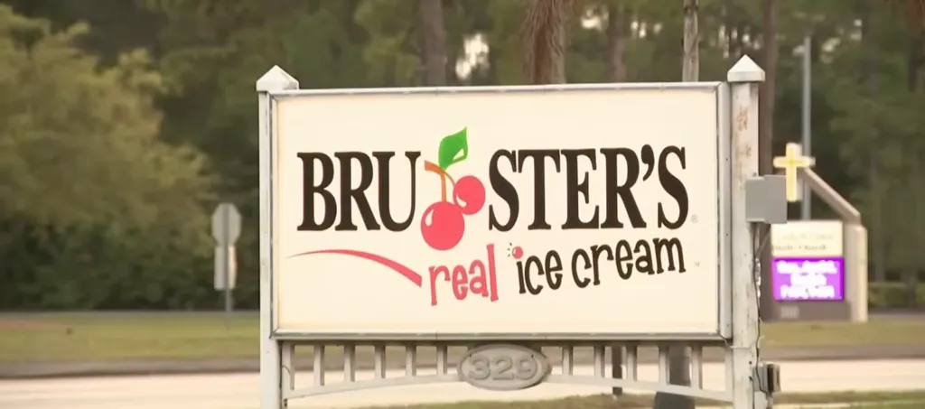 The Bruster’s Ice Cream location in Palm Bay, Fla., where the incident occurred.