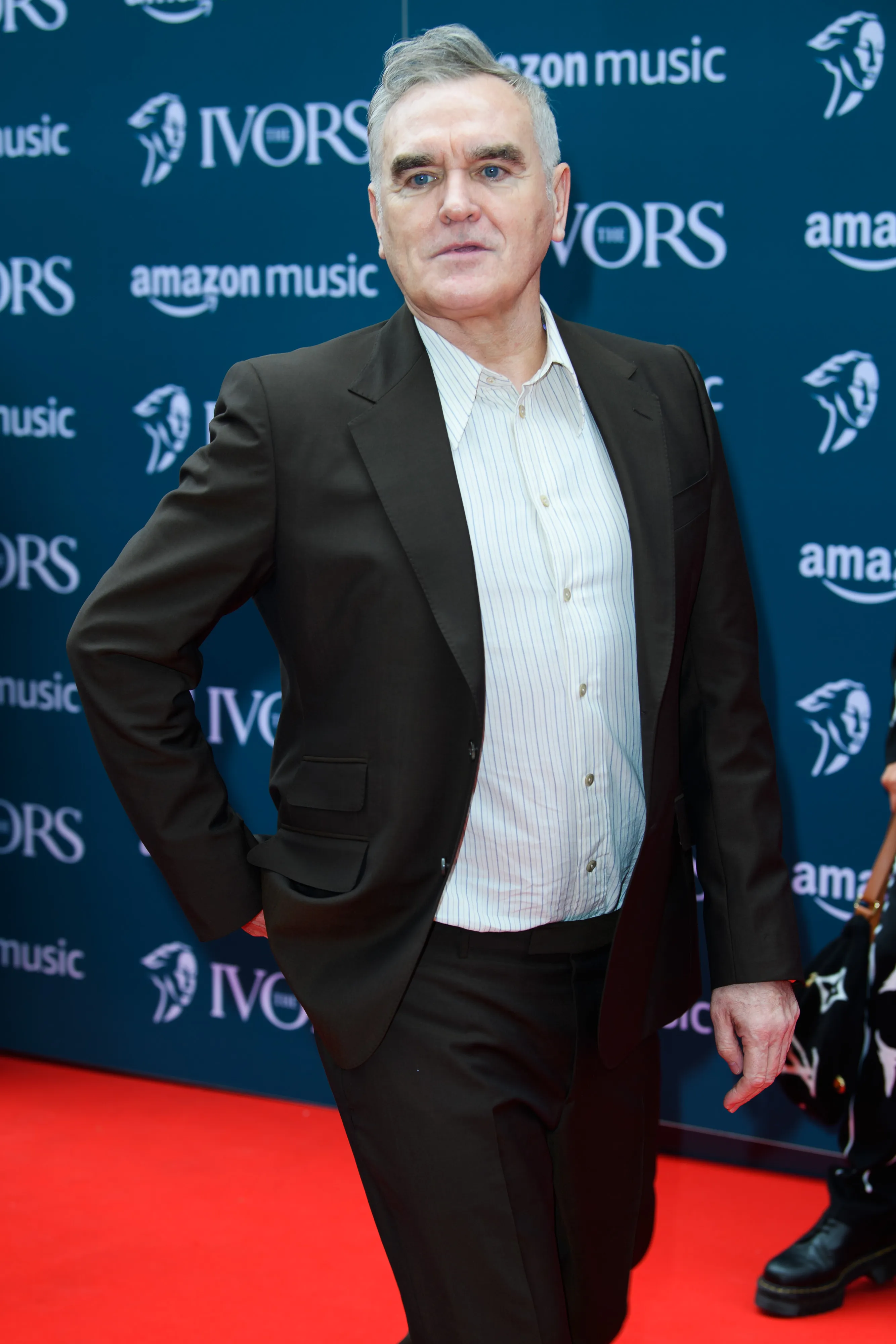 Morrissey on the red carpet at The Ivors 2023.