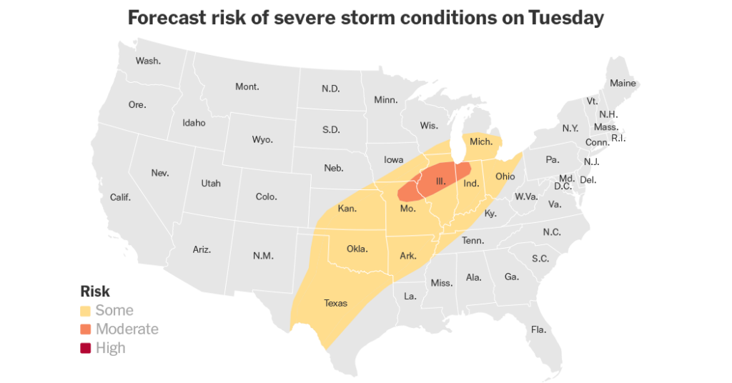 More Strong Storms Expected After Deadly Midwest Tornadoes