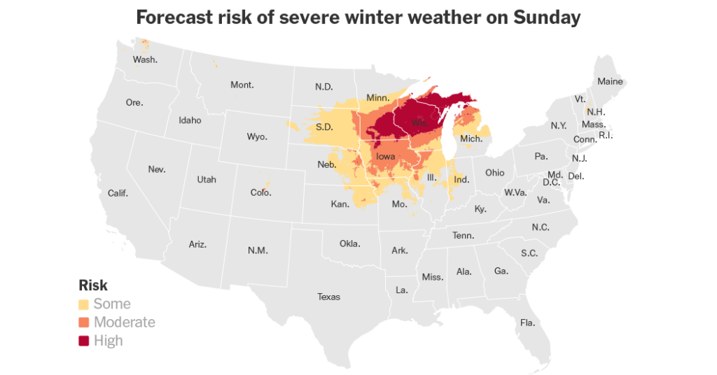 Late-Winter Storm Set to Slam Upper Midwest This Weekend