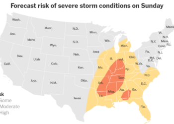 Widespread Severe Storms Threaten the Southeast and Midwest