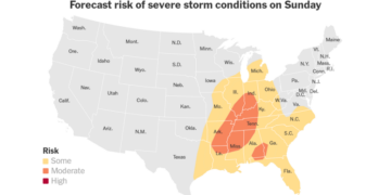 Widespread Severe Storms Threaten the Southeast and Midwest