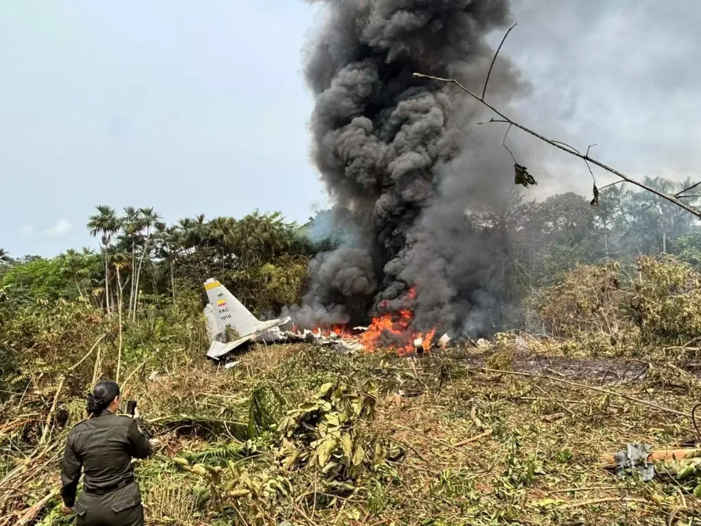 The Colombian military said Monday that 48 people have been rescued after a military aircraft with 125 on board crashed Monday in the province of Putumayo.