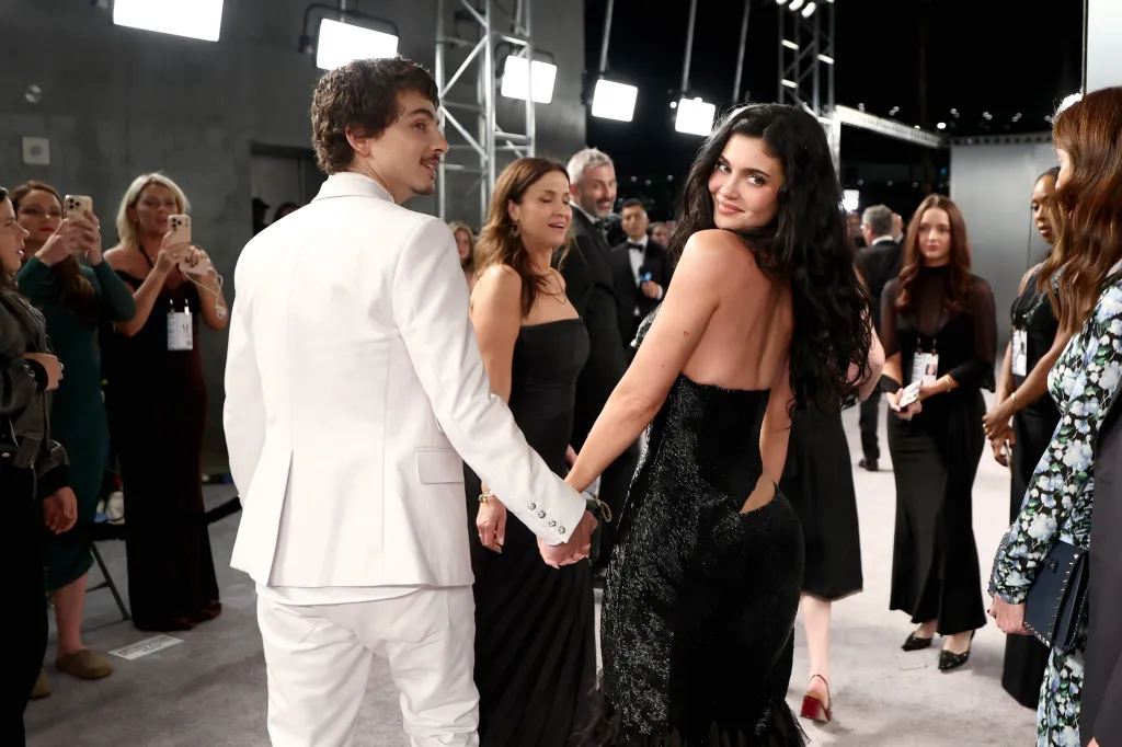 Timothée Chalamet and Kylie Jenner attend the 2026 Vanity Fair Oscar Party.