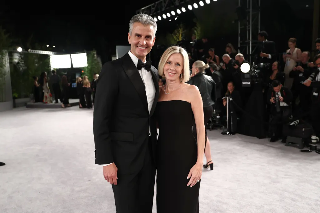 Incoming Disney CEO Josh D’Amaro, pictured with his wife Susan, will oversee the company’s next phase.